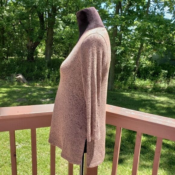 Slinky Brand Ladies Rose Gold Metallic Knit Tunic Size XS - Picture 5 of 14